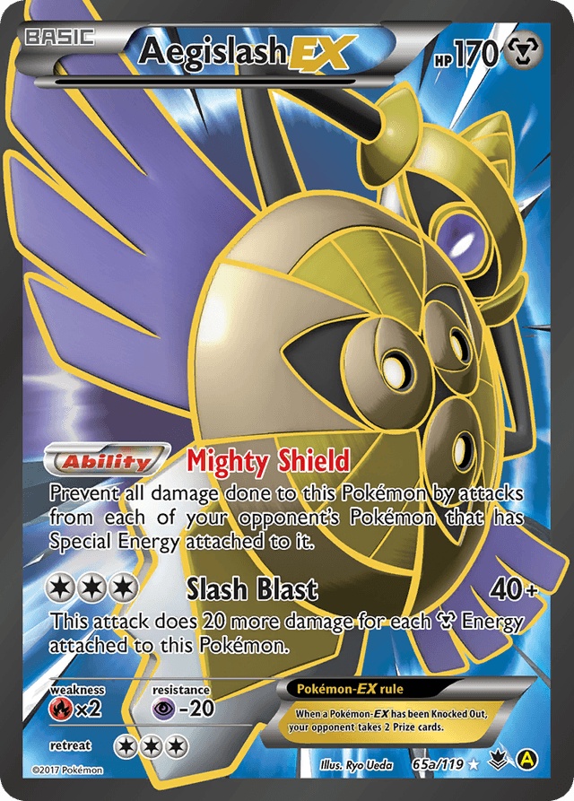 Carta Aegislash-EX 65a/119 do set Phantom Forces — Pokémon TCG | Bynx