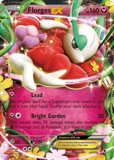 Carta Florges-EX 67/119 do set Phantom Forces — Pokémon TCG | Bynx