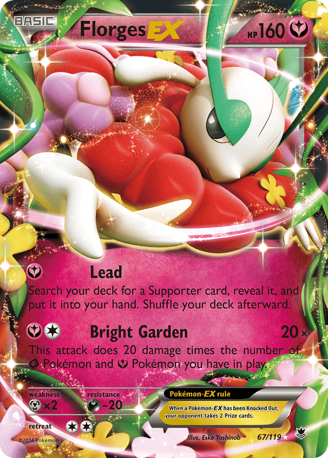 Carta Florges-EX 67/119 do set Phantom Forces — Pokémon TCG | Bynx
