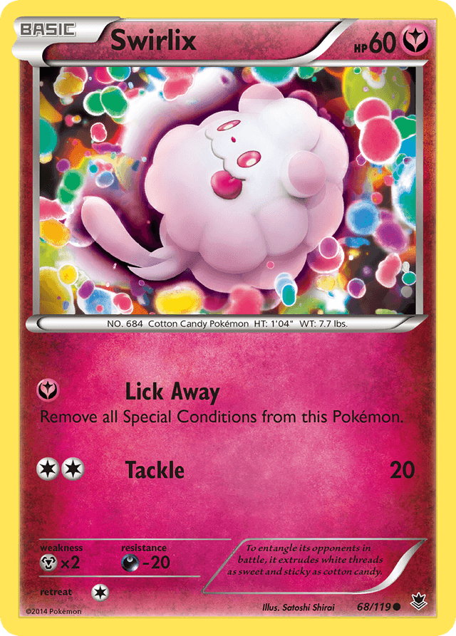 Carta Swirlix 68/119 do set Phantom Forces — Pokémon TCG | Bynx