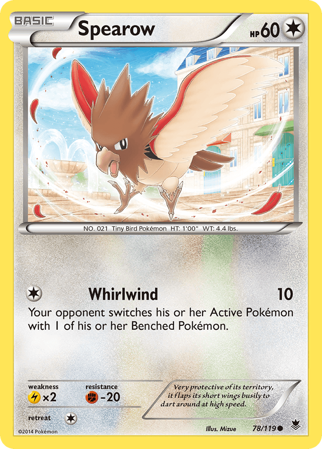 Carta Spearow 78/119 do set Phantom Forces — Pokémon TCG | Bynx