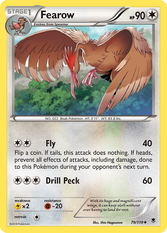 Carta Fearow 79/119 do set Phantom Forces — Pokémon TCG | Bynx