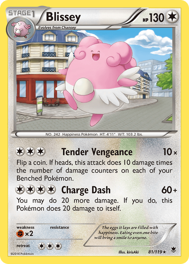 Carta Blissey 81/119 do set Phantom Forces — Pokémon TCG | Bynx