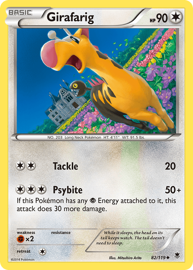 Carta Girafarig 82/119 do set Phantom Forces — Pokémon TCG | Bynx