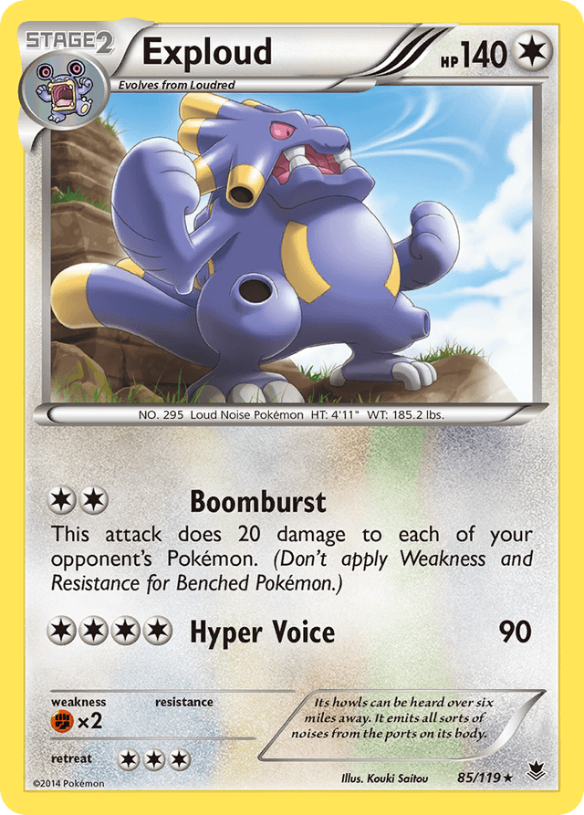 Carta Exploud 85/119 do set Phantom Forces — Pokémon TCG | Bynx