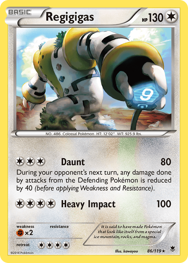 Carta Regigigas 86/119 do set Phantom Forces — Pokémon TCG | Bynx