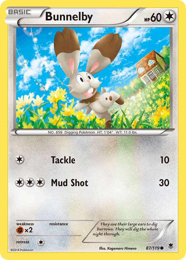 Carta Bunnelby 87/119 do set Phantom Forces — Pokémon TCG | Bynx
