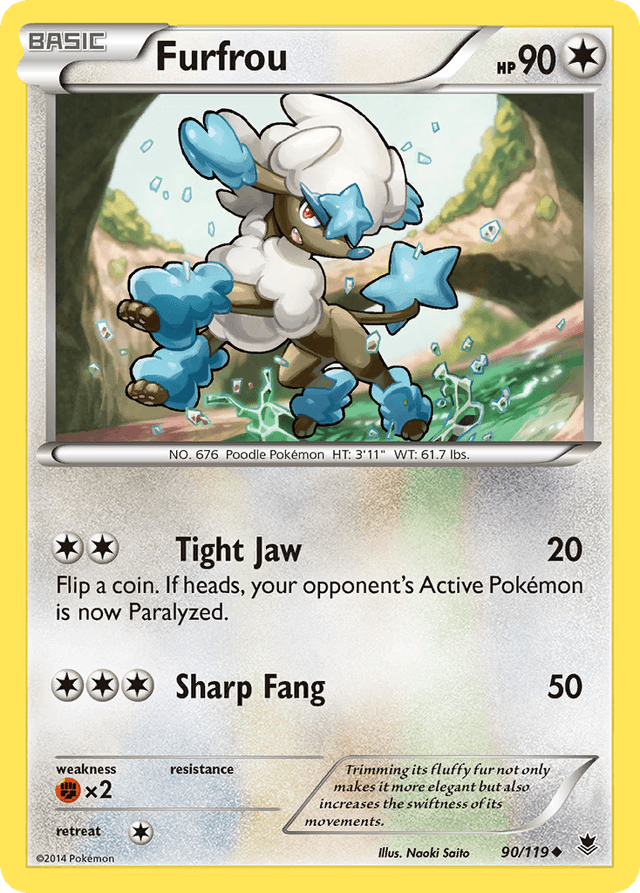 Carta Furfrou 90/119 do set Phantom Forces — Pokémon TCG | Bynx