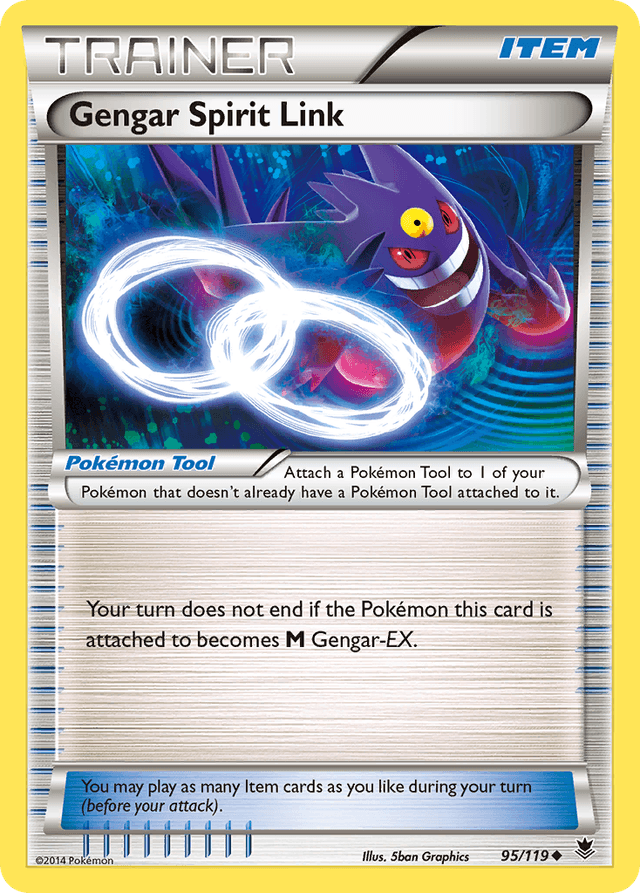 Carta Gengar Spirit Link 95/119 do set Phantom Forces — Pokémon TCG | Bynx
