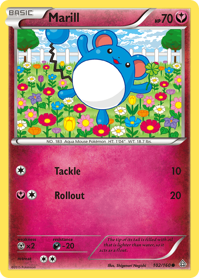 Carta Marill 102/160 do set Primal Clash — Pokémon TCG | Bynx
