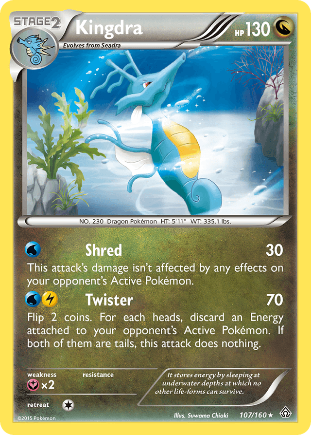 Carta Kingdra 107/160 do set Primal Clash — Pokémon TCG | Bynx