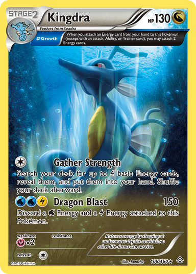 Carta Kingdra 108/160 do set Primal Clash — Pokémon TCG | Bynx