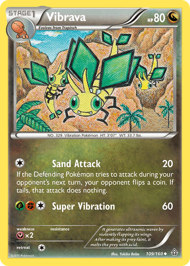 Carta Vibrava 109/160 do set Primal Clash — Pokémon TCG | Bynx