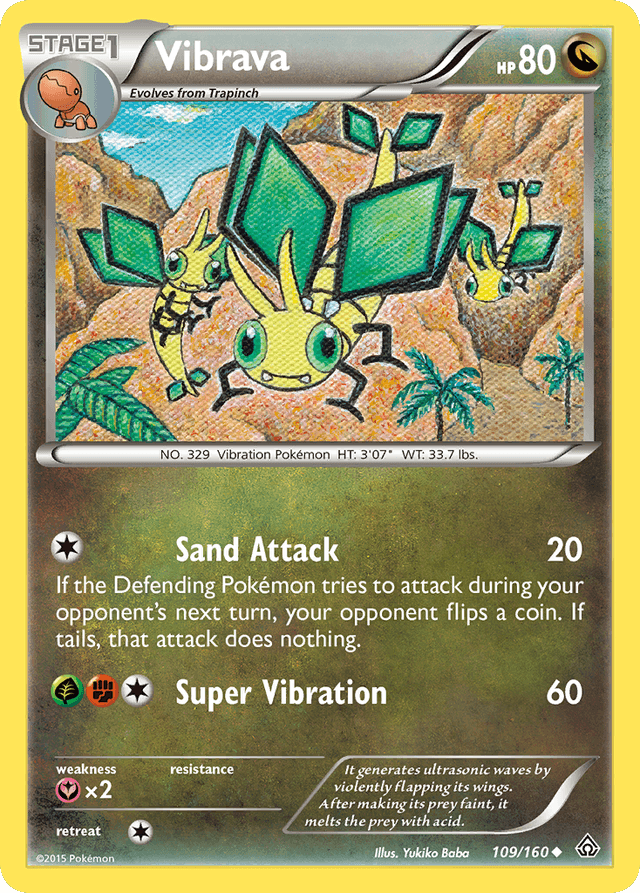 Carta Vibrava 109/160 do set Primal Clash — Pokémon TCG | Bynx