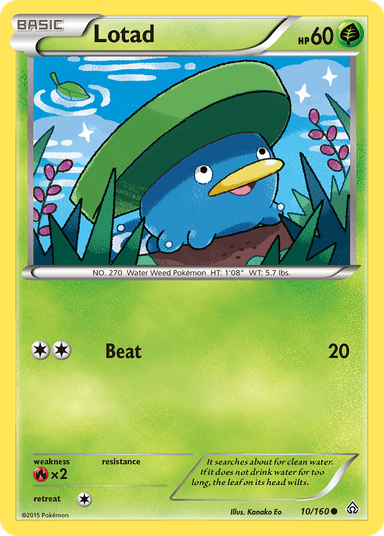 Carta Lotad 10/160 do set Primal Clash — Pokémon TCG | Bynx