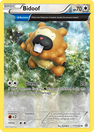 Carta Bidoof 117/160 do set Primal Clash — Pokémon TCG | Bynx