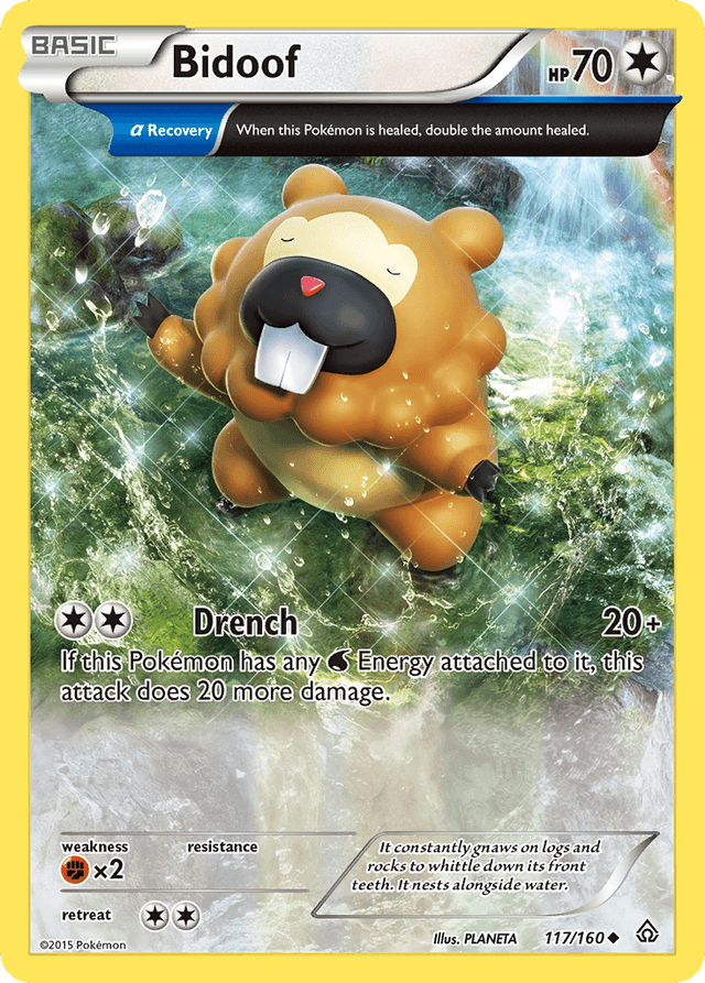 Carta Bidoof 117/160 do set Primal Clash — Pokémon TCG | Bynx