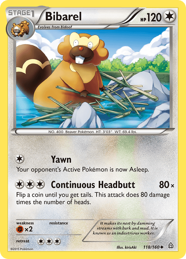 Carta Bibarel 118/160 do set Primal Clash — Pokémon TCG | Bynx