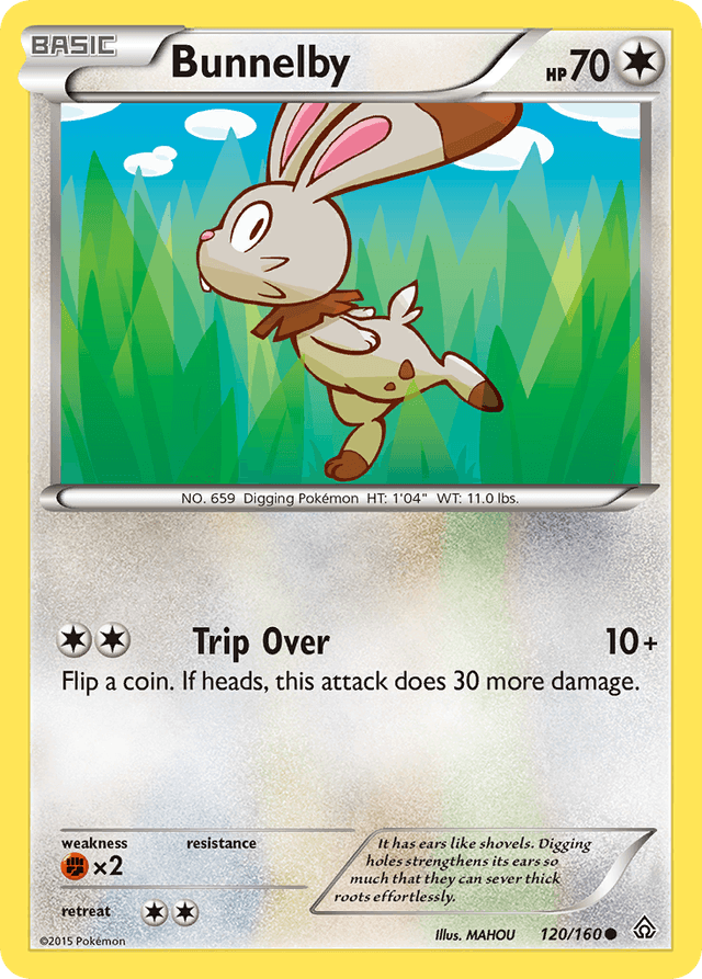Carta Bunnelby 120/160 do set Primal Clash — Pokémon TCG | Bynx