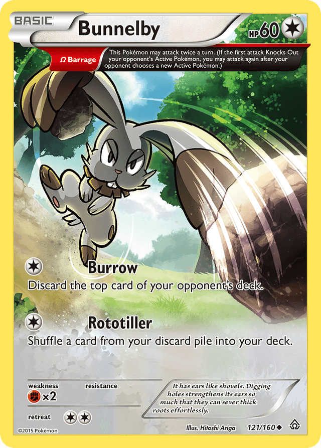 Carta Bunnelby 121/160 do set Primal Clash — Pokémon TCG | Bynx