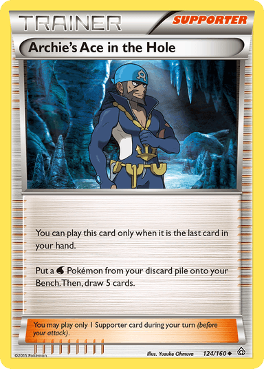 Carta Archie's Ace in the Hole 124/160 do set Primal Clash — Pokémon TCG | Bynx