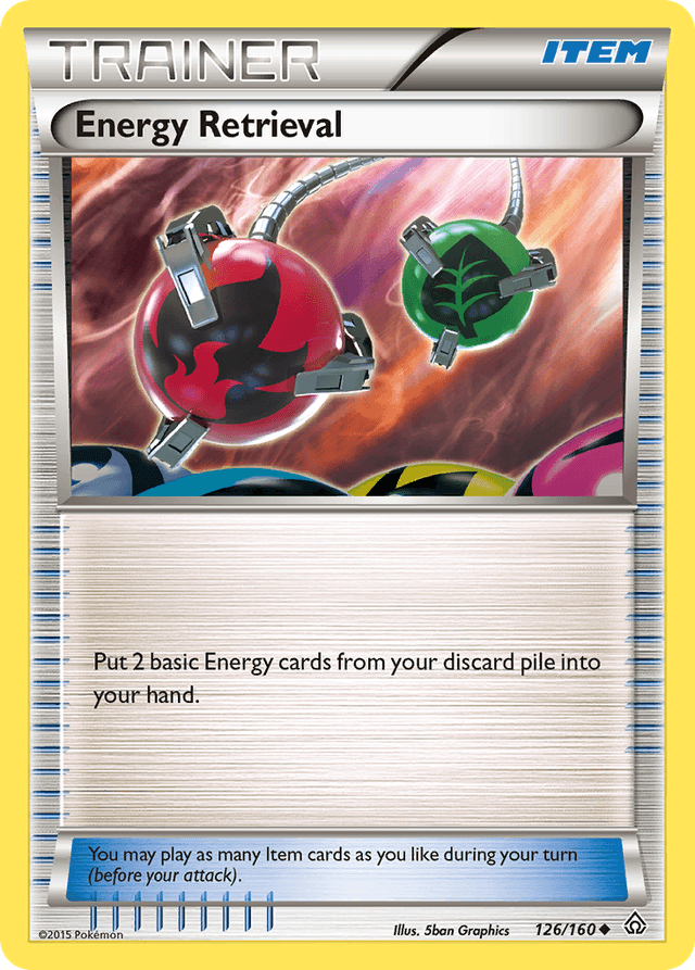 Carta Energy Retrieval 126/160 do set Primal Clash — Pokémon TCG | Bynx