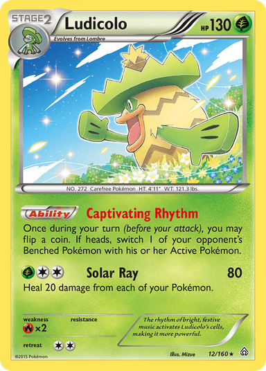Carta Ludicolo 12/160 do set Primal Clash — Pokémon TCG | Bynx
