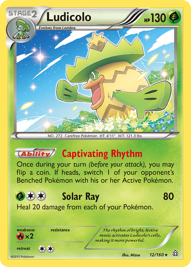 Carta Ludicolo 12/160 do set Primal Clash — Pokémon TCG | Bynx