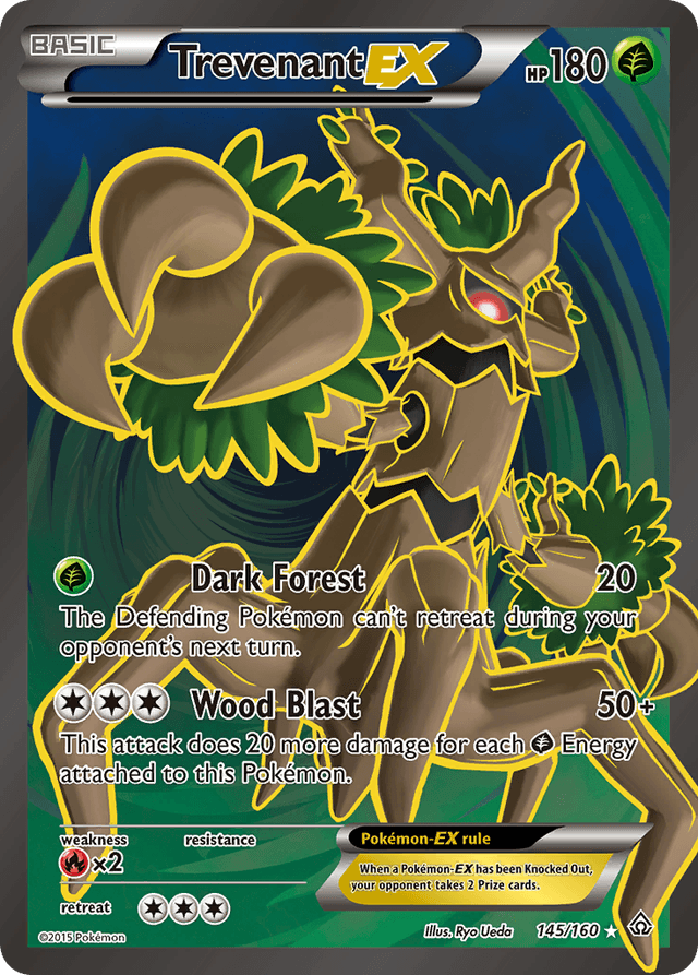 Carta Trevenant-EX 145/160 do set Primal Clash — Pokémon TCG | Bynx