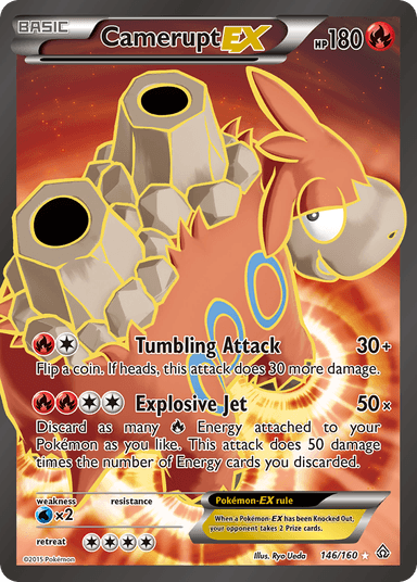 Carta Camerupt-EX 146/160 do set Primal Clash — Pokémon TCG | Bynx