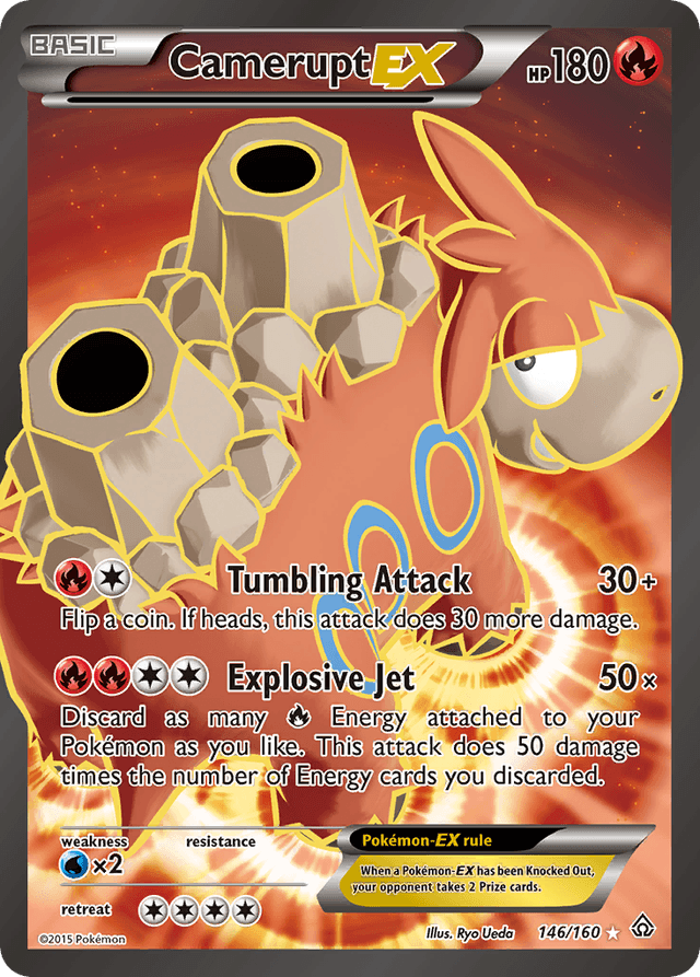 Carta Camerupt-EX 146/160 do set Primal Clash — Pokémon TCG | Bynx