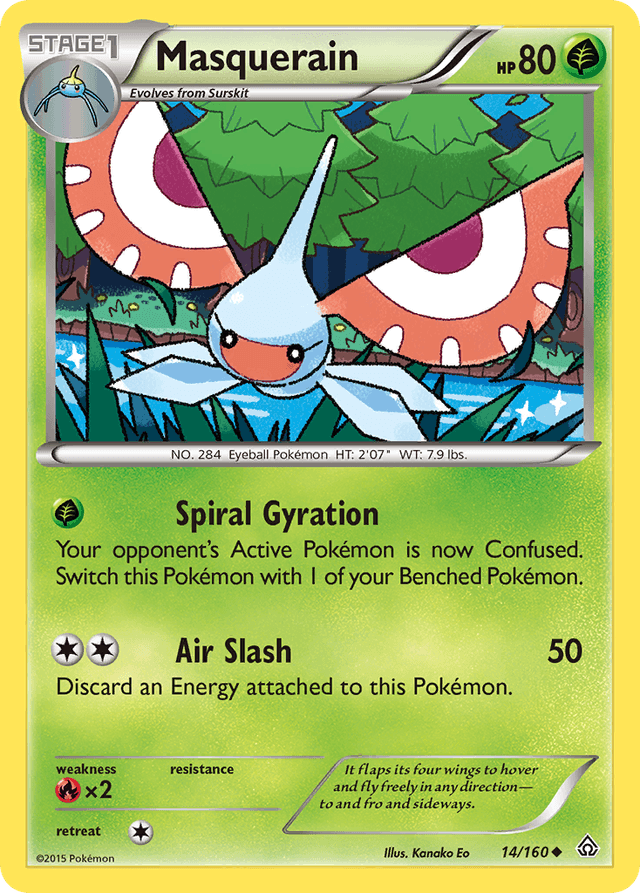 Carta Masquerain 14/160 do set Primal Clash — Pokémon TCG | Bynx
