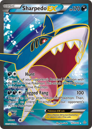 Carta Sharpedo-EX 152/160 do set Primal Clash — Pokémon TCG | Bynx