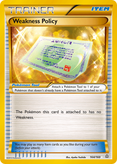 Carta Weakness Policy 164/160 do set Primal Clash — Pokémon TCG | Bynx