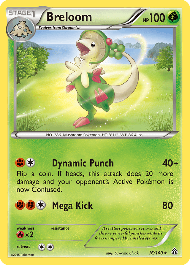 Carta Breloom 16/160 do set Primal Clash — Pokémon TCG | Bynx