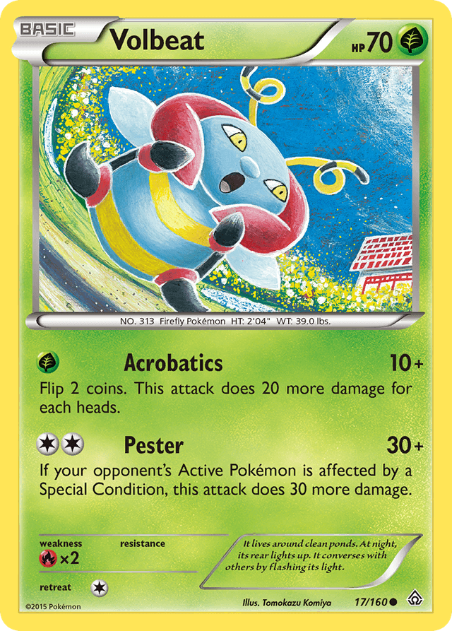Carta Volbeat 17/160 do set Primal Clash — Pokémon TCG | Bynx