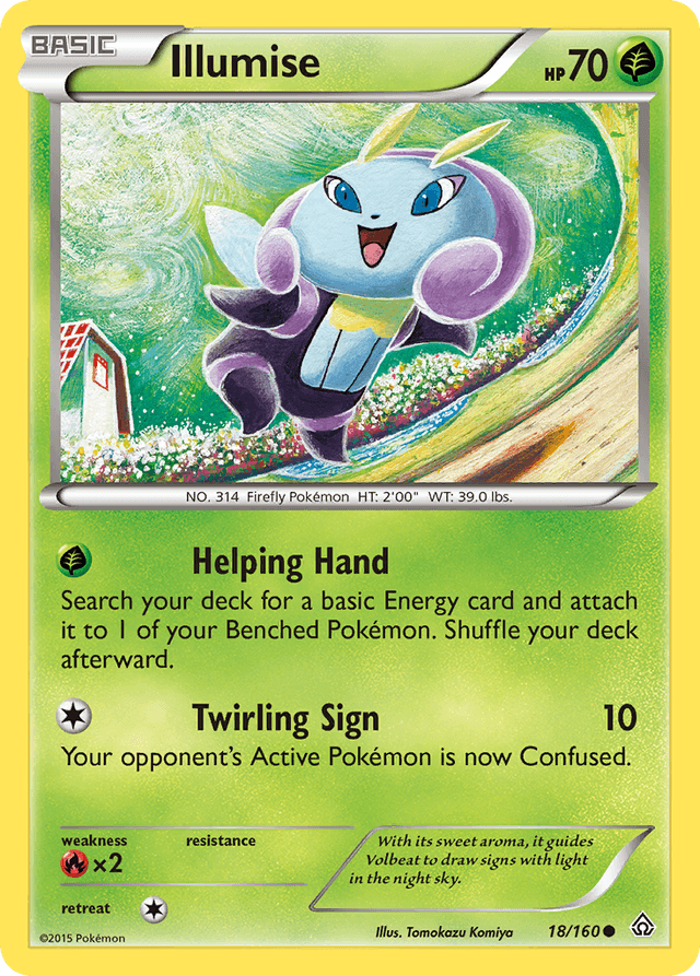 Carta Illumise 18/160 do set Primal Clash — Pokémon TCG | Bynx
