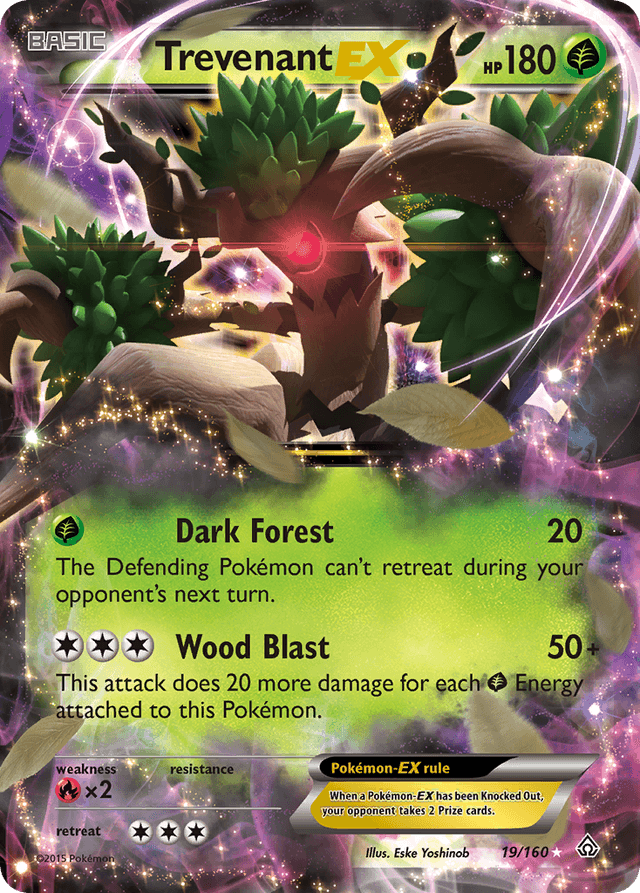 Carta Trevenant-EX 19/160 do set Primal Clash — Pokémon TCG | Bynx