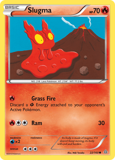 Carta Slugma 22/160 do set Primal Clash — Pokémon TCG | Bynx