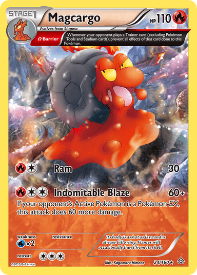 Carta Magcargo 24/160 do set Primal Clash — Pokémon TCG | Bynx