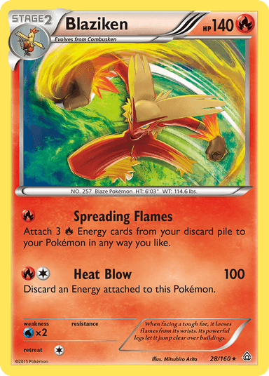 Carta Blaziken 28/160 do set Primal Clash — Pokémon TCG | Bynx