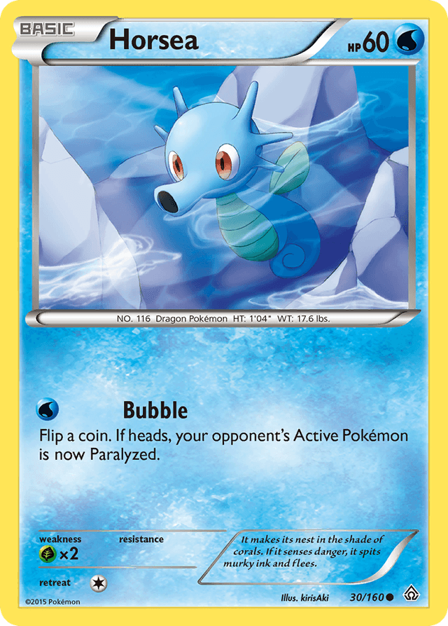 Carta Horsea 30/160 do set Primal Clash — Pokémon TCG | Bynx