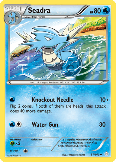 Carta Seadra 31/160 do set Primal Clash — Pokémon TCG | Bynx