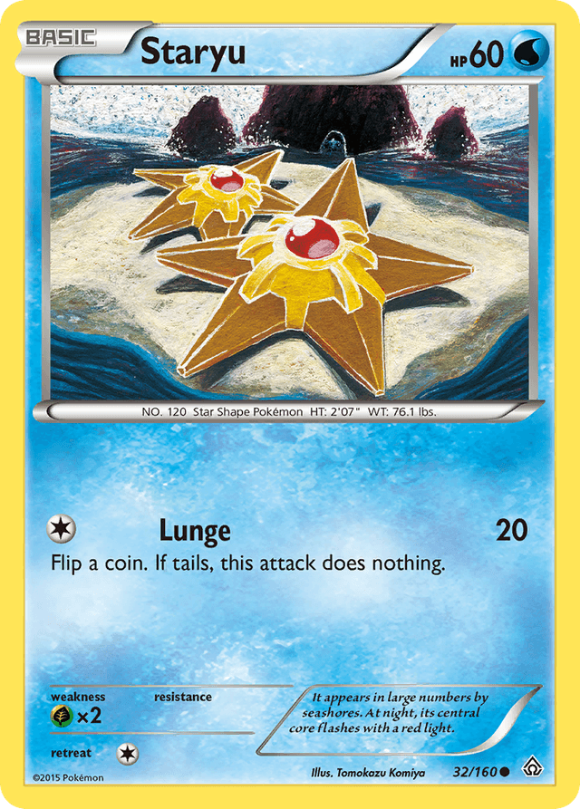 Carta Staryu 32/160 do set Primal Clash — Pokémon TCG | Bynx