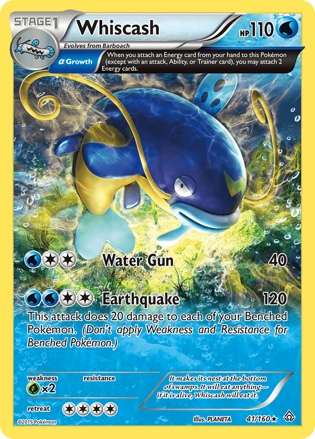 Carta Whiscash 41/160 do set Primal Clash — Pokémon TCG | Bynx