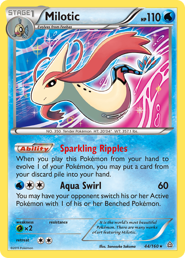 Carta Milotic 44/160 do set Primal Clash — Pokémon TCG | Bynx