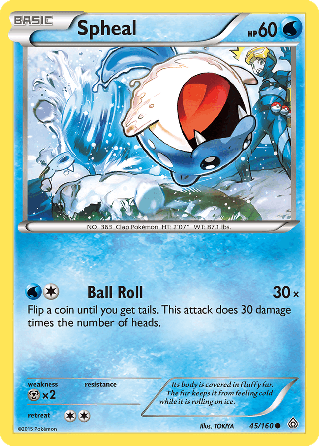 Carta Spheal 45/160 do set Primal Clash — Pokémon TCG | Bynx