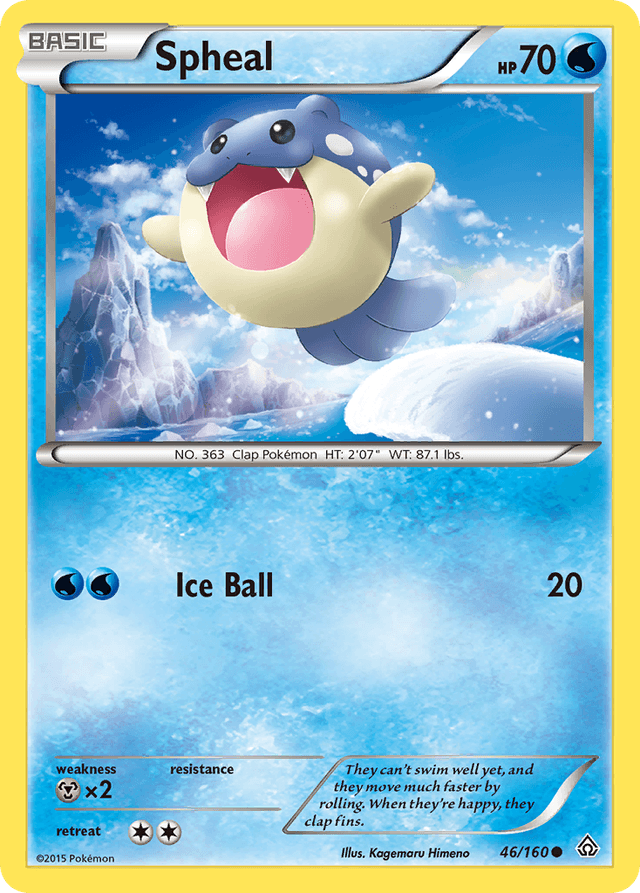 Carta Spheal 46/160 do set Primal Clash — Pokémon TCG | Bynx