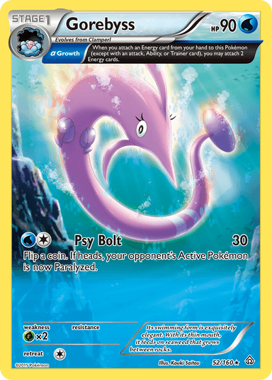 Carta Gorebyss 52/160 do set Primal Clash — Pokémon TCG | Bynx
