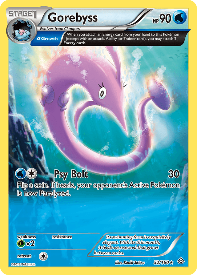 Carta Gorebyss 52/160 do set Primal Clash — Pokémon TCG | Bynx